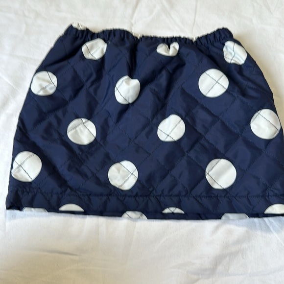 Gymboree Navy Blue Quilted Skirt with White Polka Dots Mini Size 5 - Picture 5 of 5